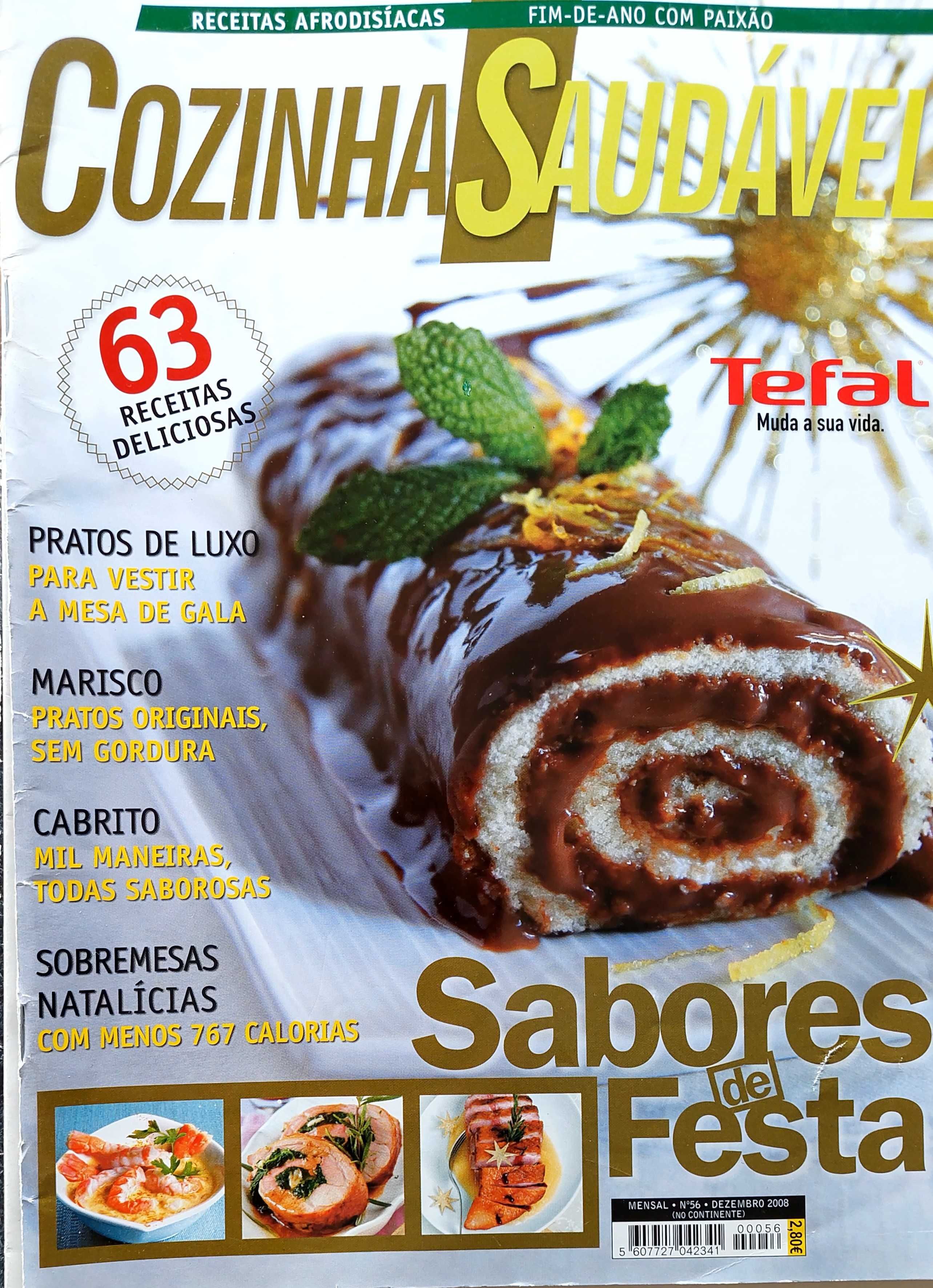 Conjunto de revistas de culinária