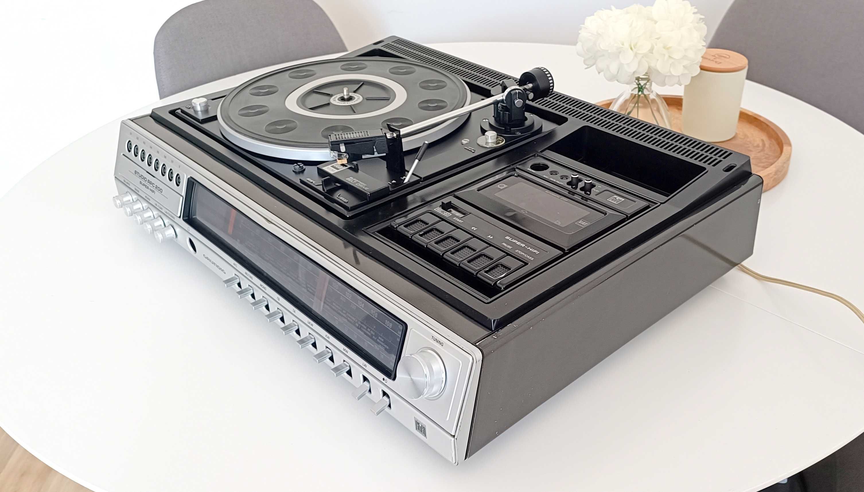 Combo Stacja stereo Hi Fi GRUNDIG RPC 200 z gramofonem DUAL 1236