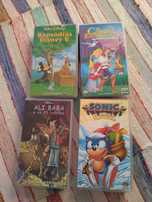 Cassetes, sonic, disney, ali baba, castelo encantado