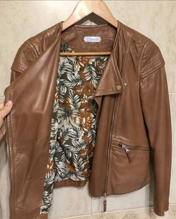 Кожаная куртка Massimo Dutti (массимо дутти) косуха, кожанка, курточка