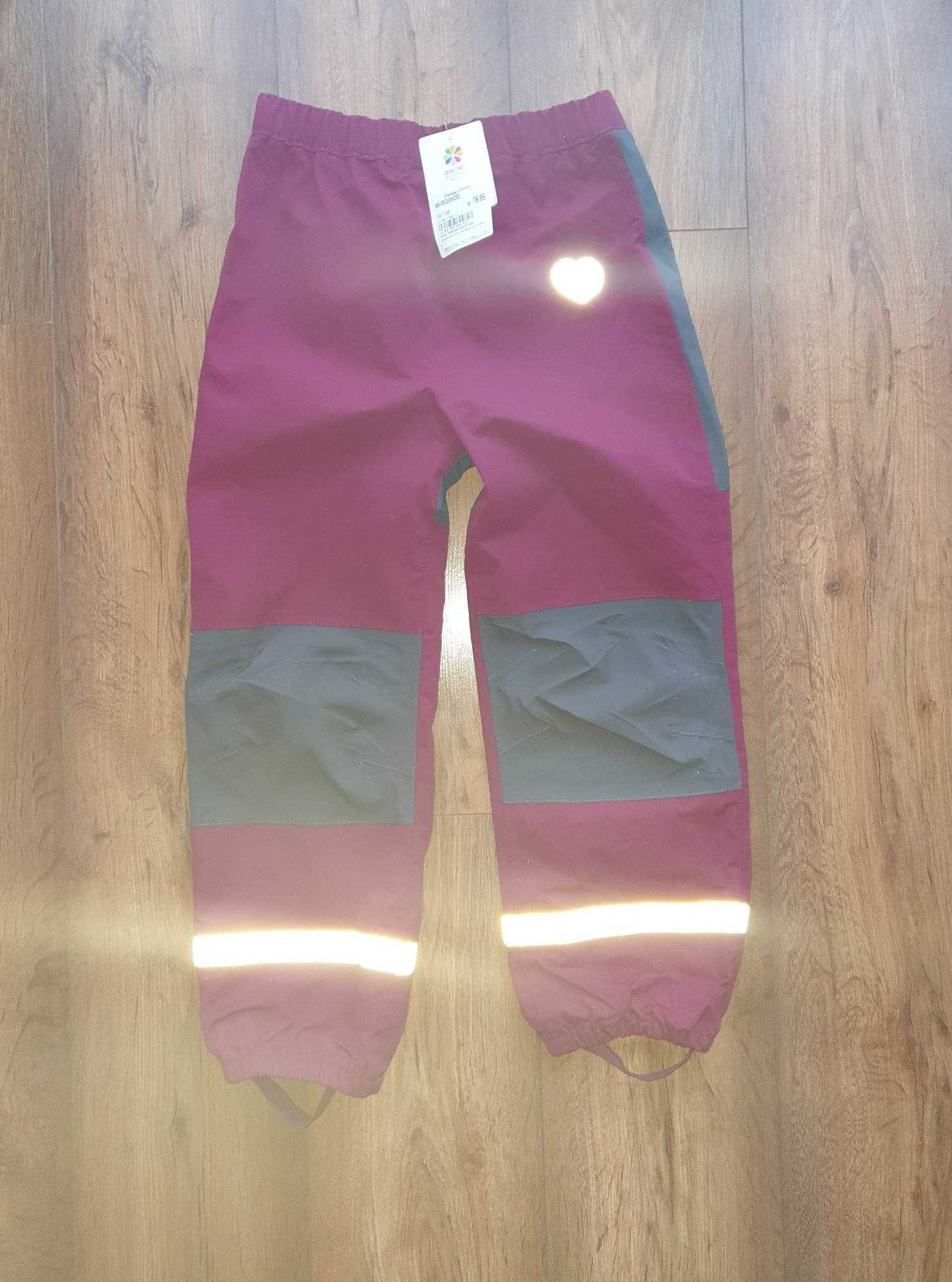 Nowe spodnie p/deszczowe i narciarskie 98 cm nieprzemakalne