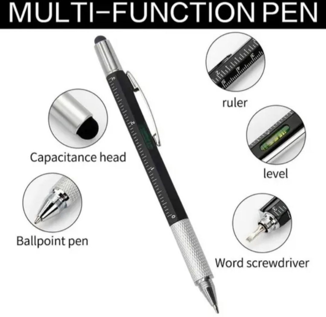Funkcjonalny długopis techniczny. Unique technic pen multi-functional