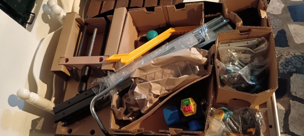 Mesa de corte de madeira