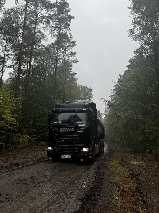 Scania R420 + naczepa wywrotka stalowa Langendorf