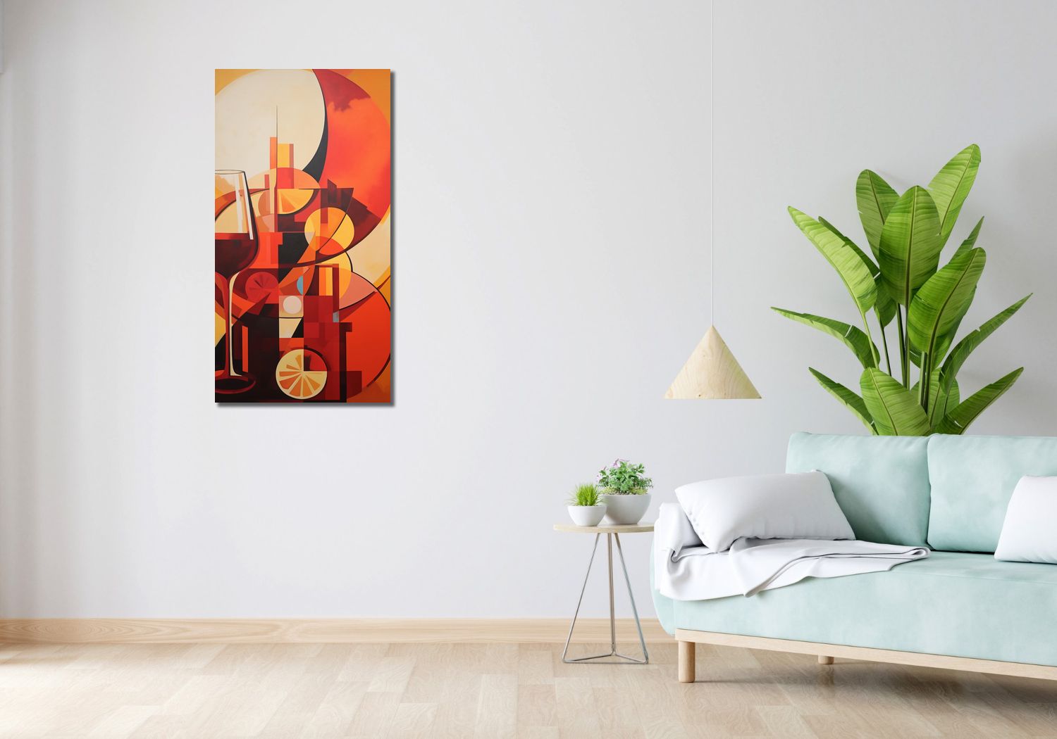 Obraz 50x100cm Wieczorne Gdybanie przy Winie