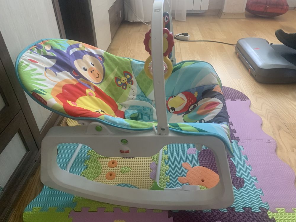 шезлонг, кресло-качалка fisher price