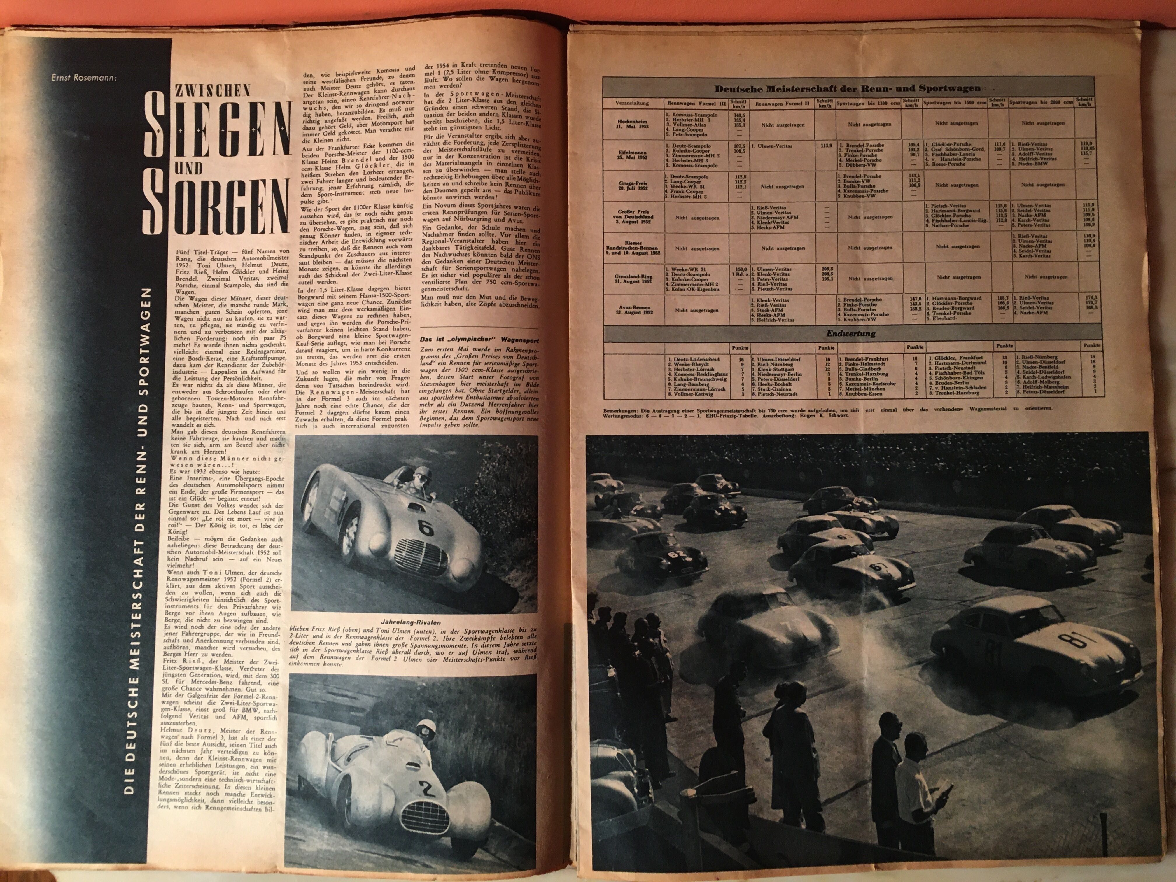 Motor-sport-illustrierte / revista de 1952
