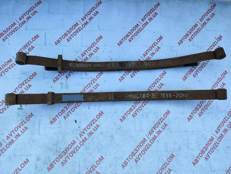 Renault Master II 1998-2010 ресори двохлистові оригінал з гарантією