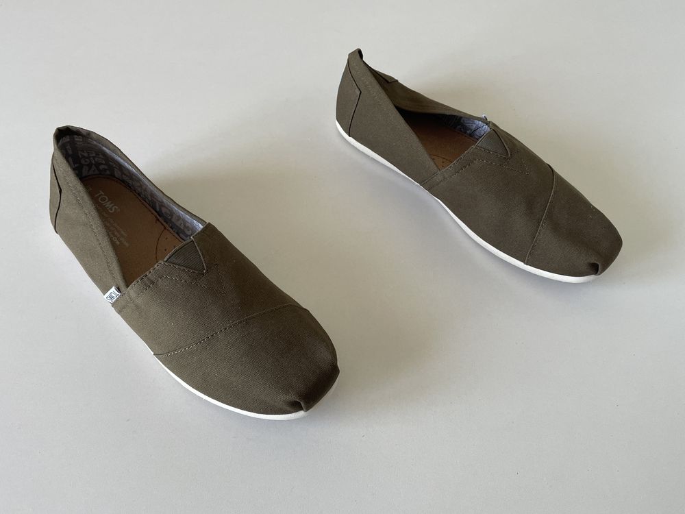 Toms мокасини еспадрильї р. 44 оригінал хакі