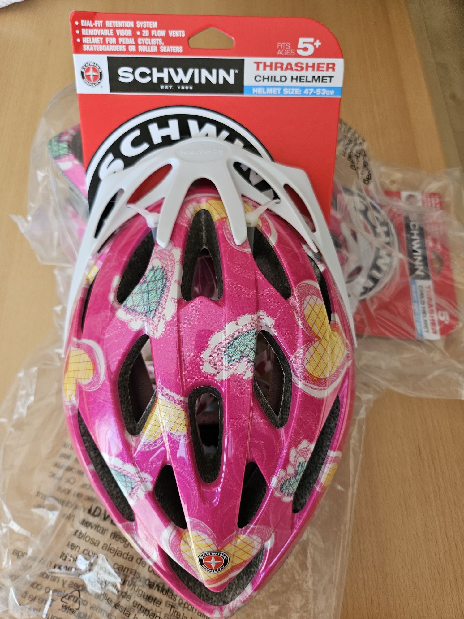 Kask dziecięcy rowerowy 5+ Nowy