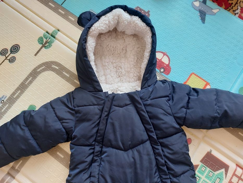 Демісезонний комбінезон Matalan синій розмір 74 (6- 9 міс)