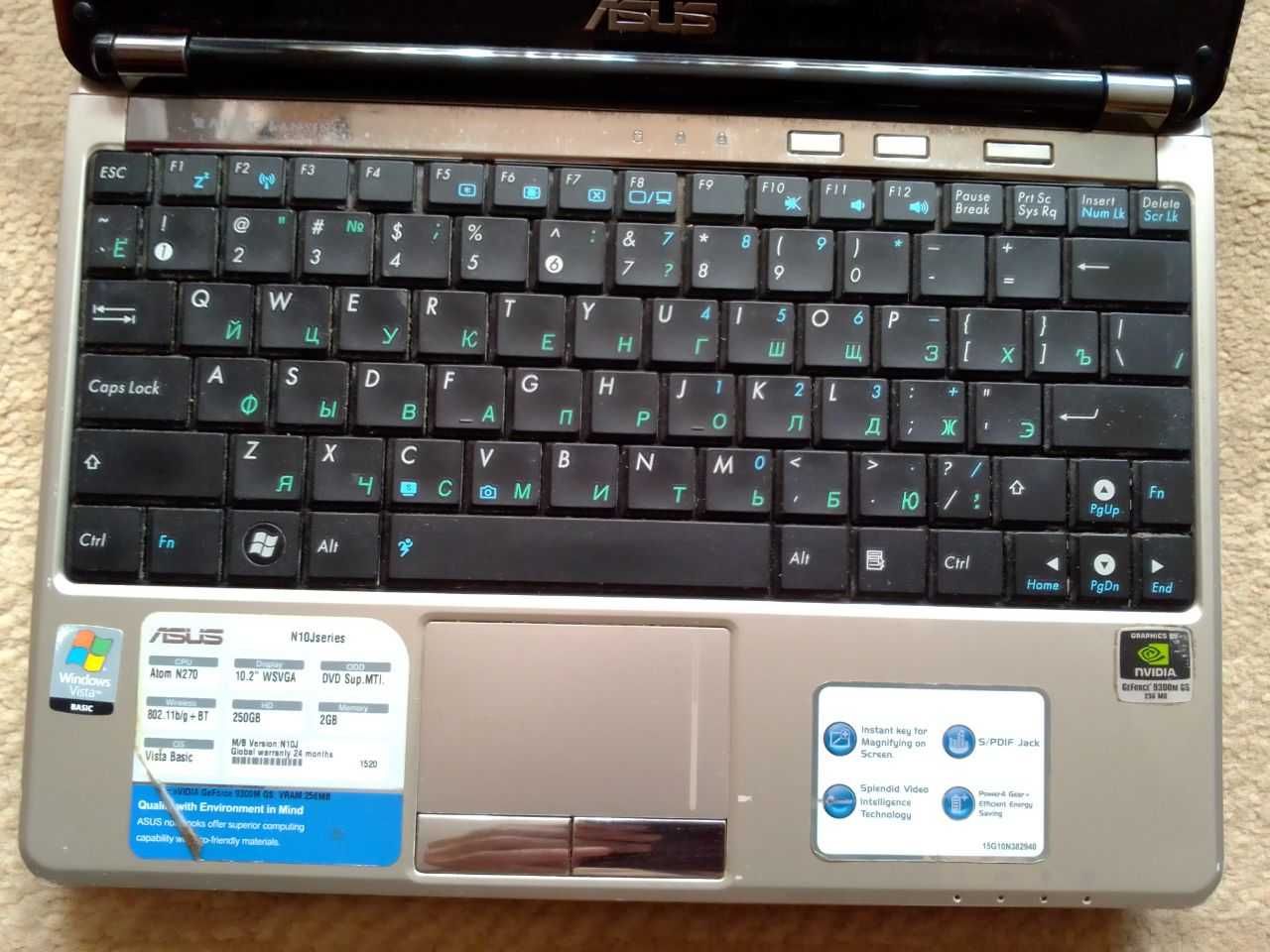Ноутбук ASUS N10J