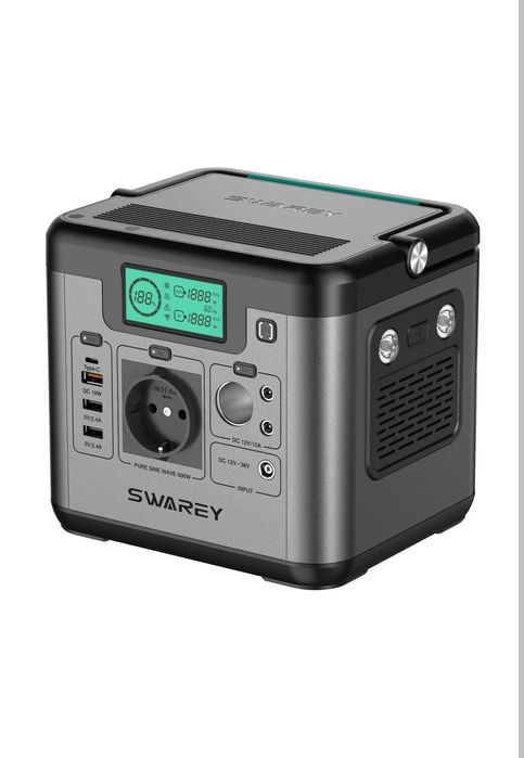 Портативна зарядна станція Swarey S500, акумулятор павербанк