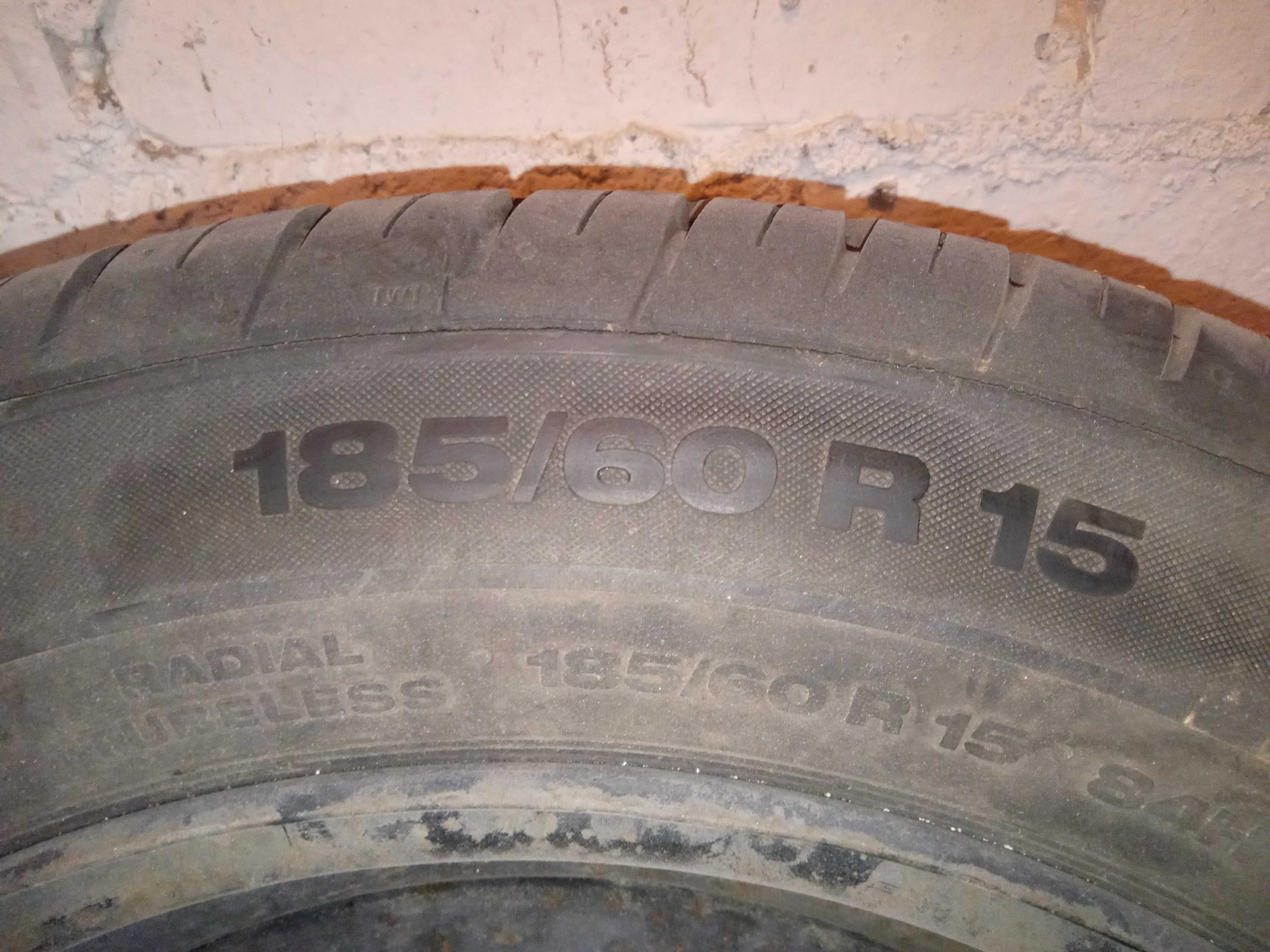 Koło stal R15 4x100 opona 185/60 conti premium contact 2