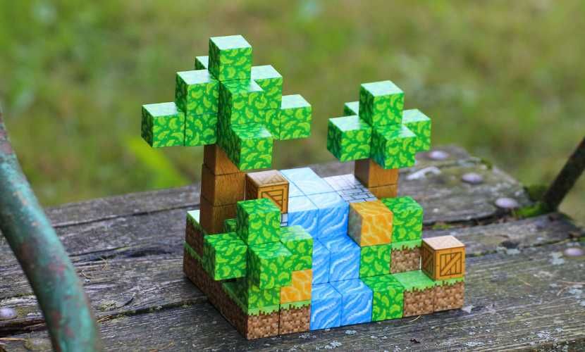 Magnetyczne klocki jak Minecraft – 100 elementów biom leśny NOWYGratis