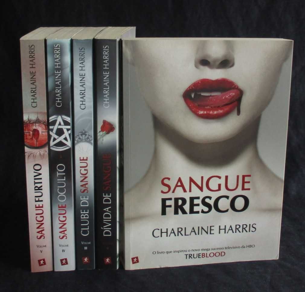 Livros A Saga do Sangue Fresco Charlaine Harris 5 Volumes