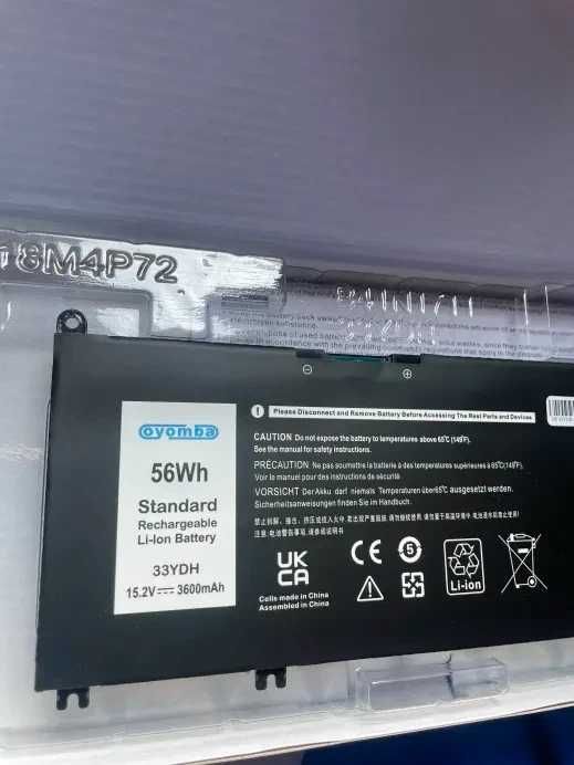 Oyomba High Performance 56Wh 33YDH 15.2V 3600mAh | Bateria do laptopa