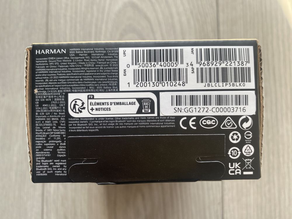 Oryginalny Głośnik Przenośny Bluetooth JBL Clip 5 Kolorowy