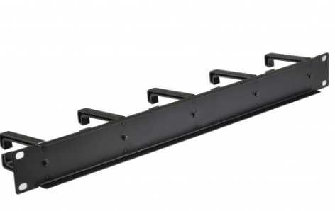 Organizator kabli RACK 19" 1U metalowy NEKU z plastikowymi uchwytami