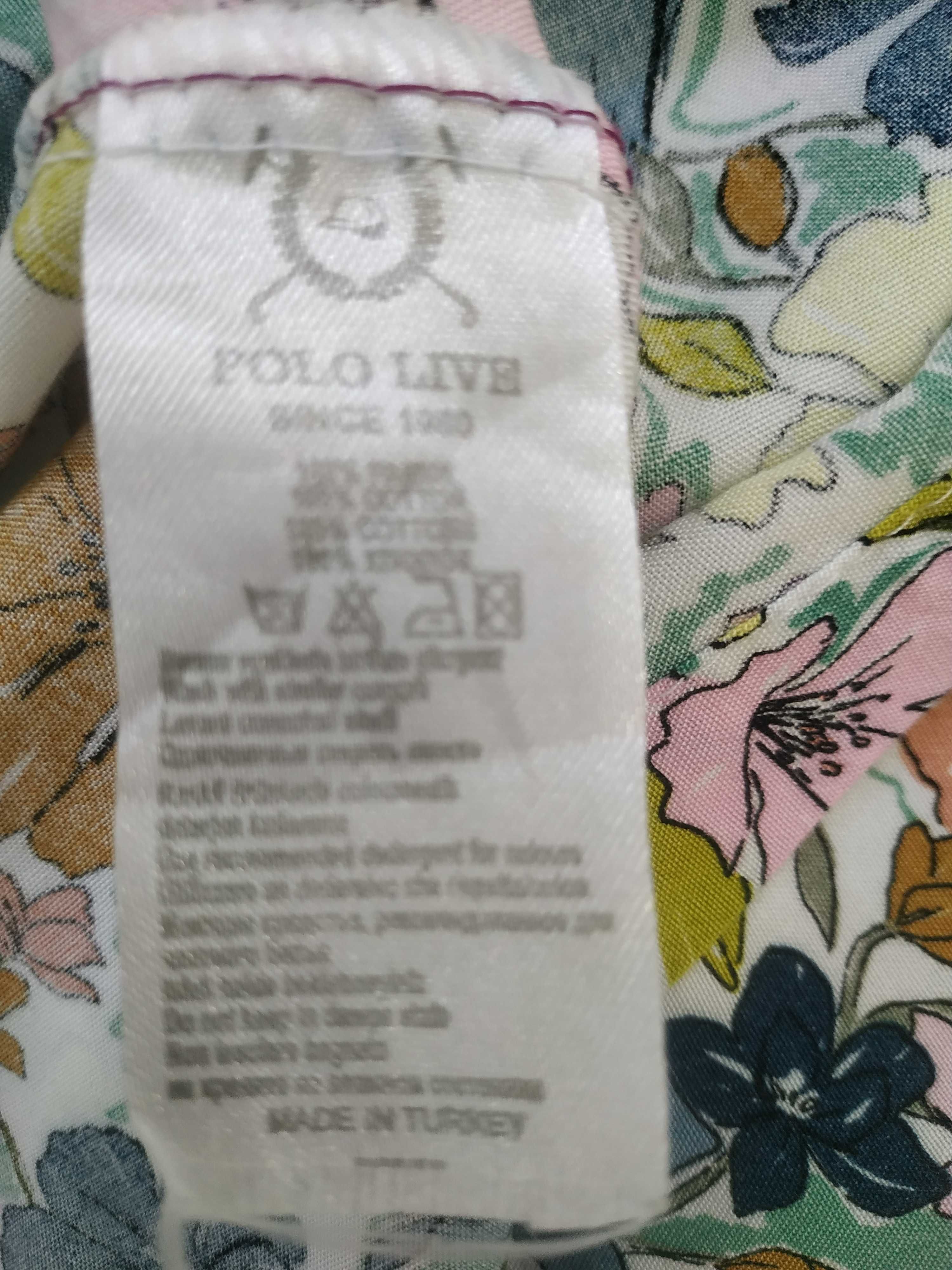 Сукня-сорочка POLO Live since 1980 у квітковий принт