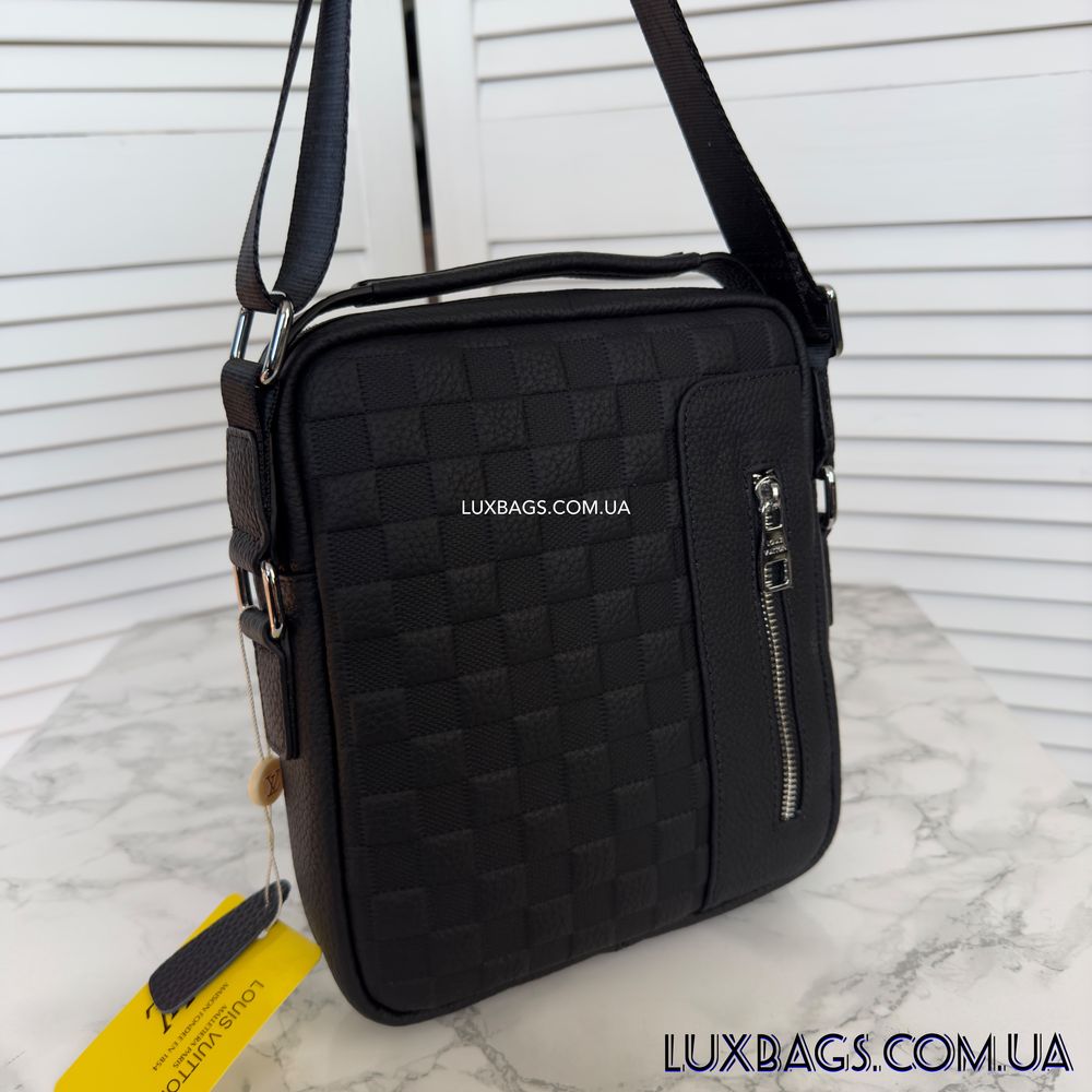 Мужская кожаная сумка барсетка через плечо Louis Vuitton