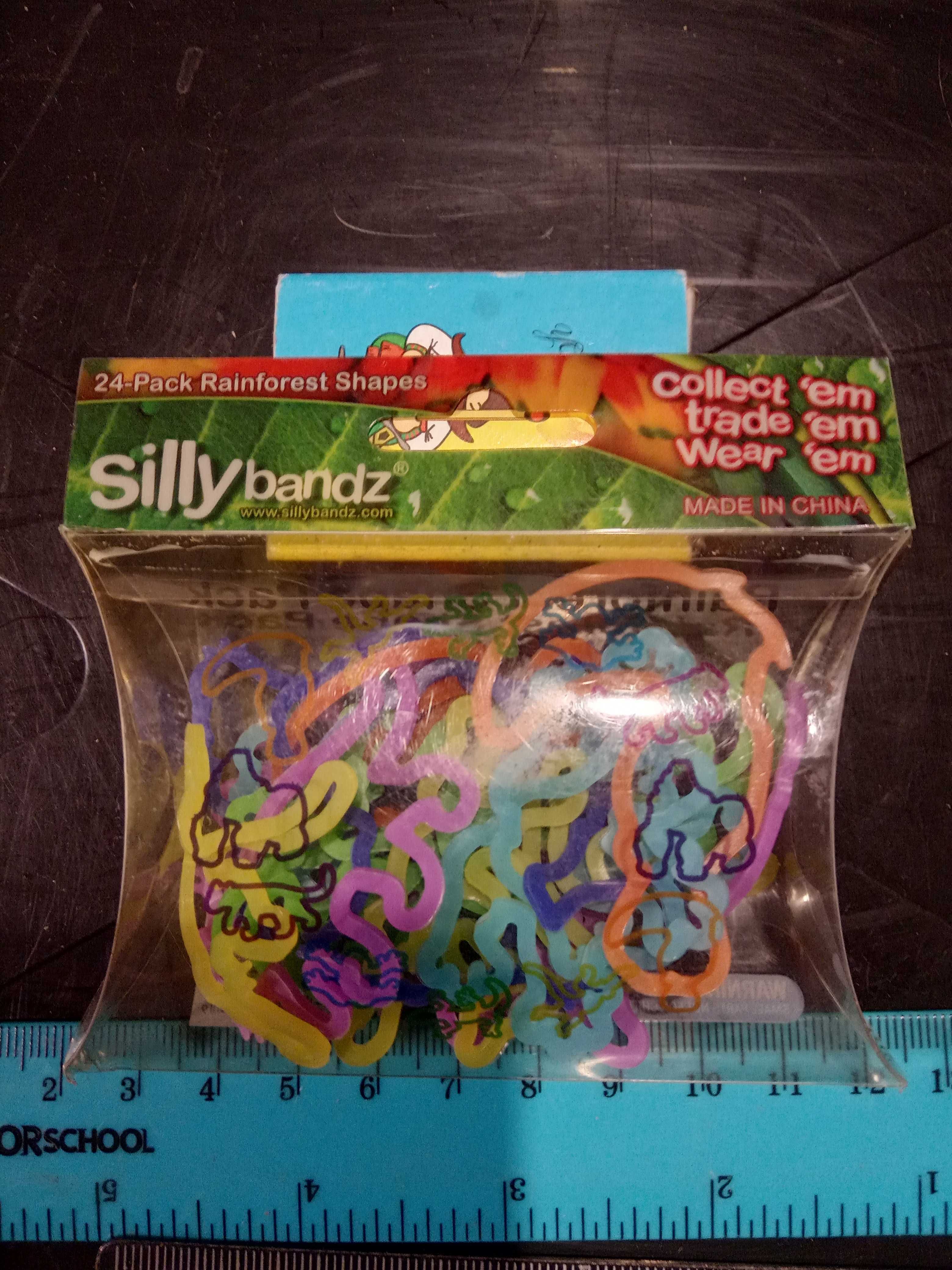 Комплект резинок 22 шт. silly bandz zoo dinosaur rainforest