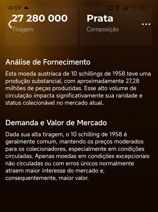 Moeda antiga Áustria