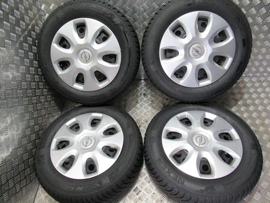 Koła Opel Corsa C D Combo Meriva Astra 6,5Jx15 et49 4x100 OPONY CAŁOROCZNE 7,6mm 23 rok