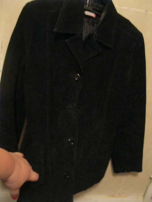 куртка пиджак черный нубук или замша натуральная приличная 48-50р