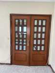 Portas com vidros madeira boa