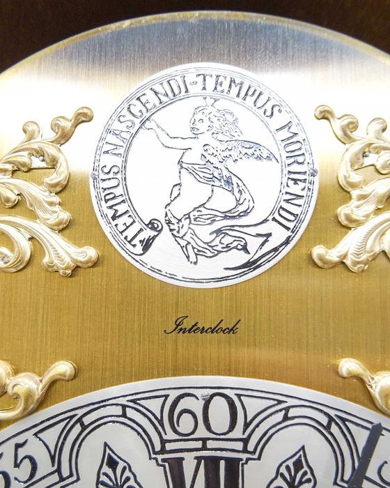 Dębowy ZEGAR stojący podłogowy Zegar Ludwik lata 60. wahadło odważniki