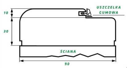 Futryną stała MDF  60/70/80/90/100/110/ 12 kolorów krótkie terminy