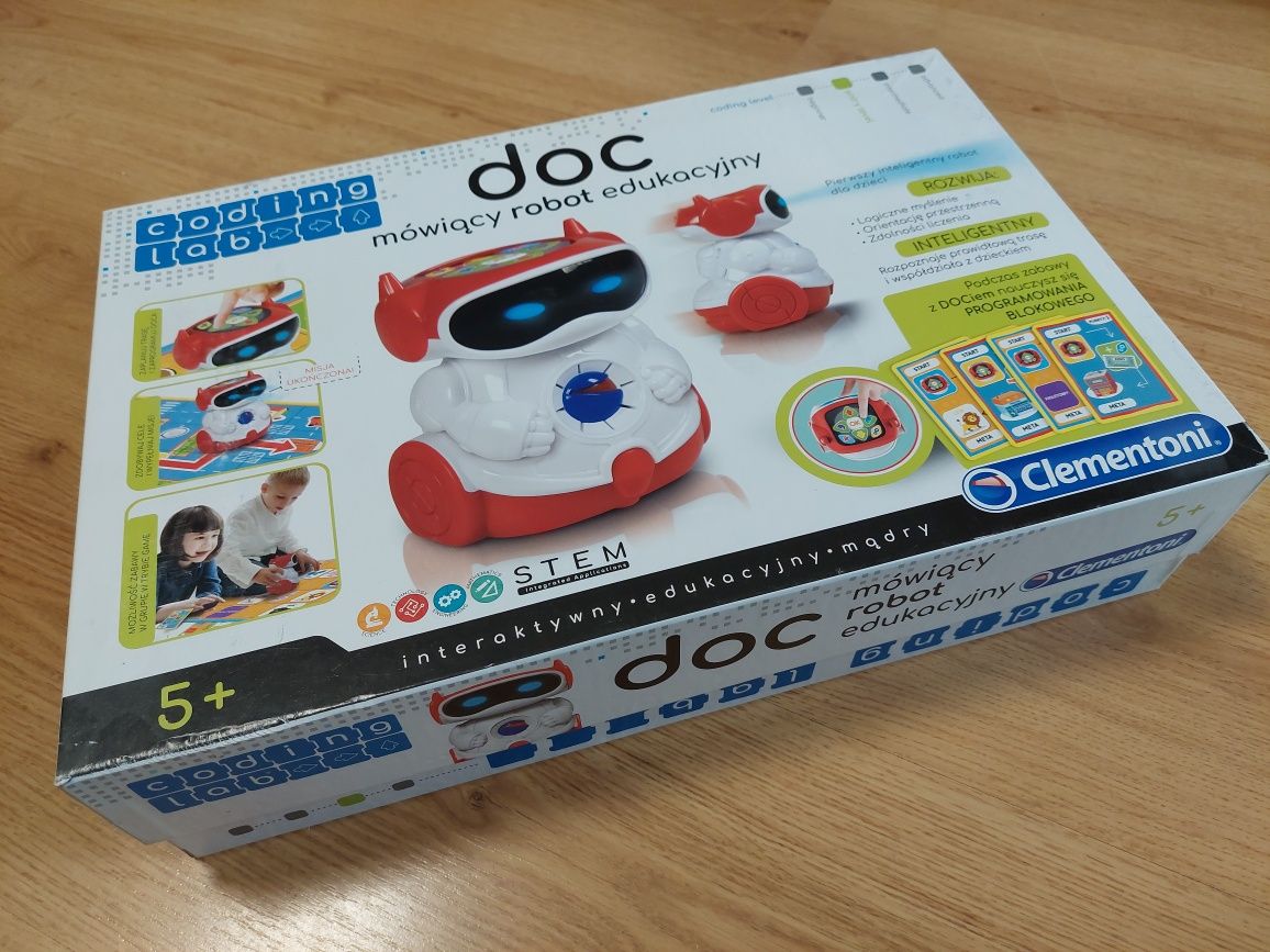 5+ DOC mówiący robot edukacyjny Clementoni coding lab