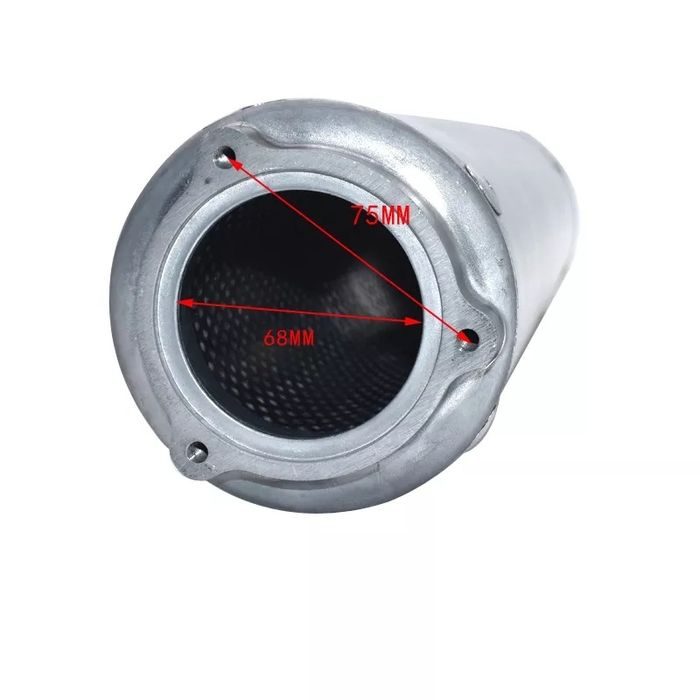 Прямоточный глушитель универсальный на мотоцикл прямоток WRS M4 Yoshi