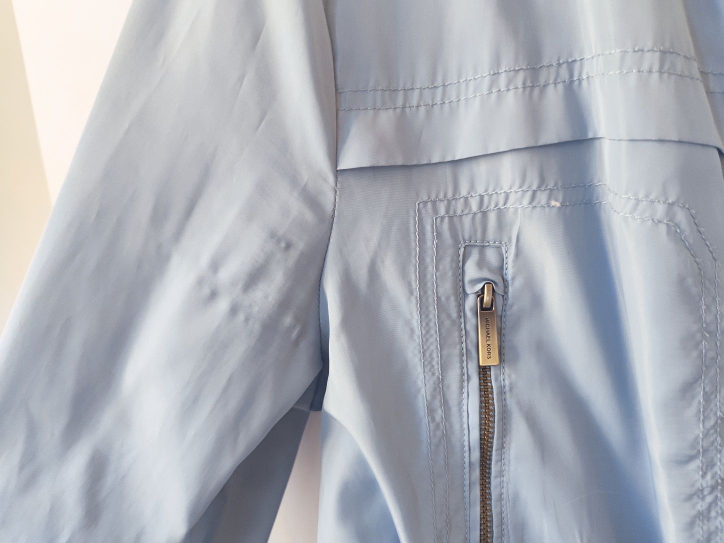 Parka Michael Kors przejściowa błękitna niebieska