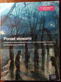 Ponad słowami Podręcznik do języka polskiego Klasa 2 część 2 Zakres po