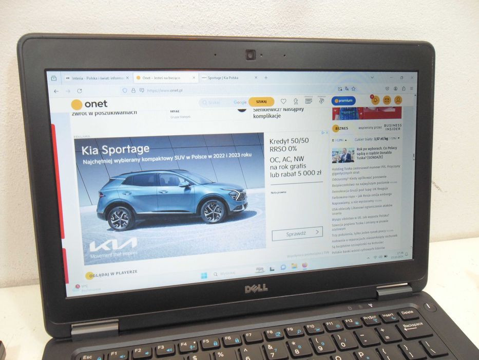 SUPER OFERTA Dell Ultrabook i5/8GB/SSD HDMI W11 Kraków ROK gwarancji !