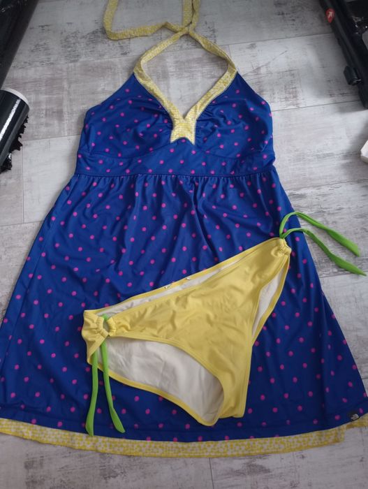 Oryginalny strój kąpielowy tankini sukienka z bikini majtki the north