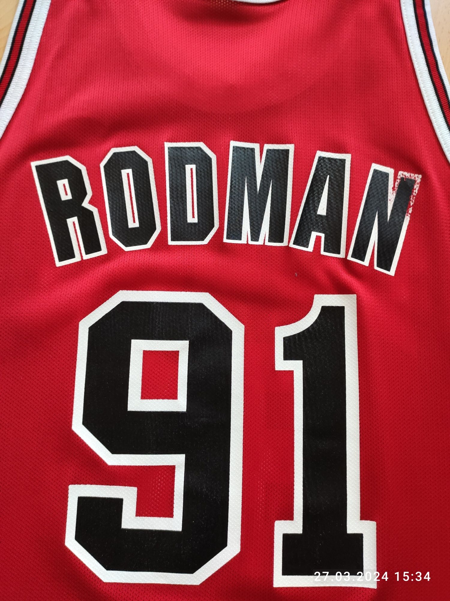 Champion jersey nba Dennis Rodman basketball