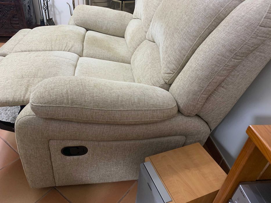 Sofá duplo reclinável