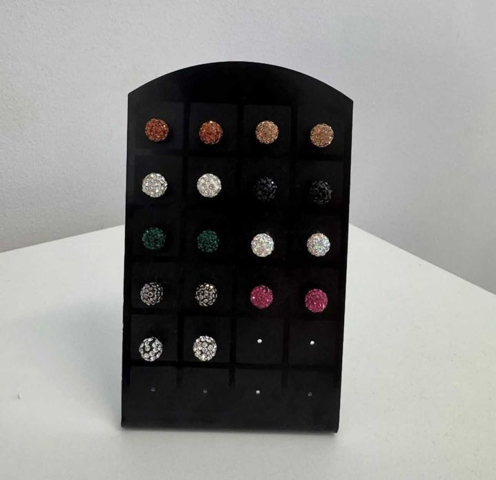 Brincos pérola, cristal coloridos