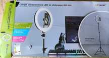 Lampa pierścieniowa TRACER RING 30cm ze statywem 210cm