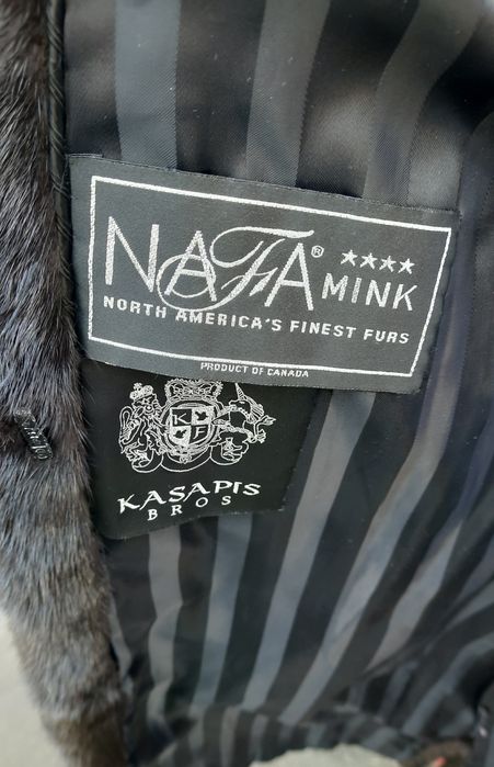 Норкова шуба Kasapis Bros NAFA Mink для автоледі розмір XS - S