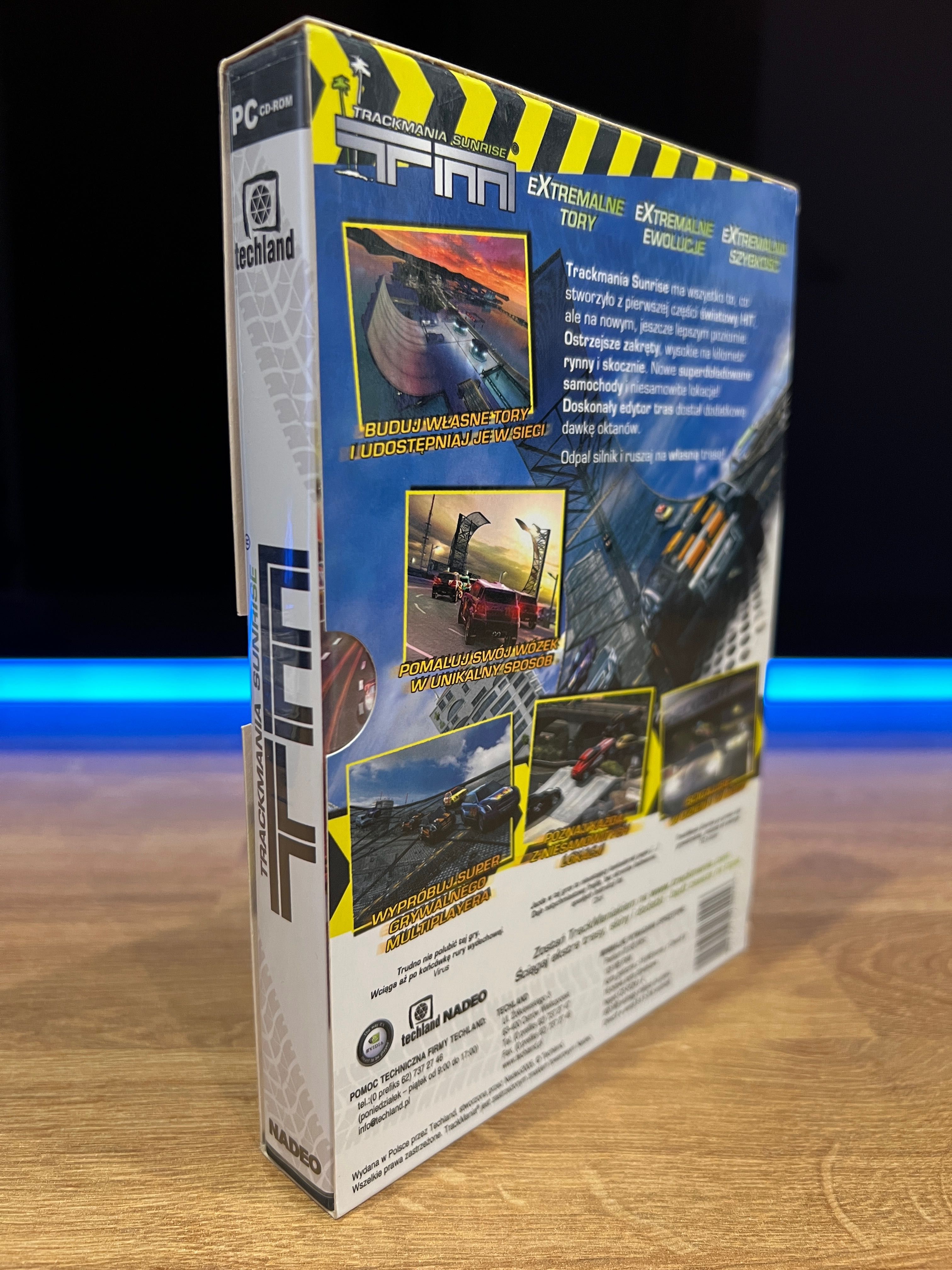 TrackMania Sunrise (PC PL 2005) slipcase BOX premierowe wydanie