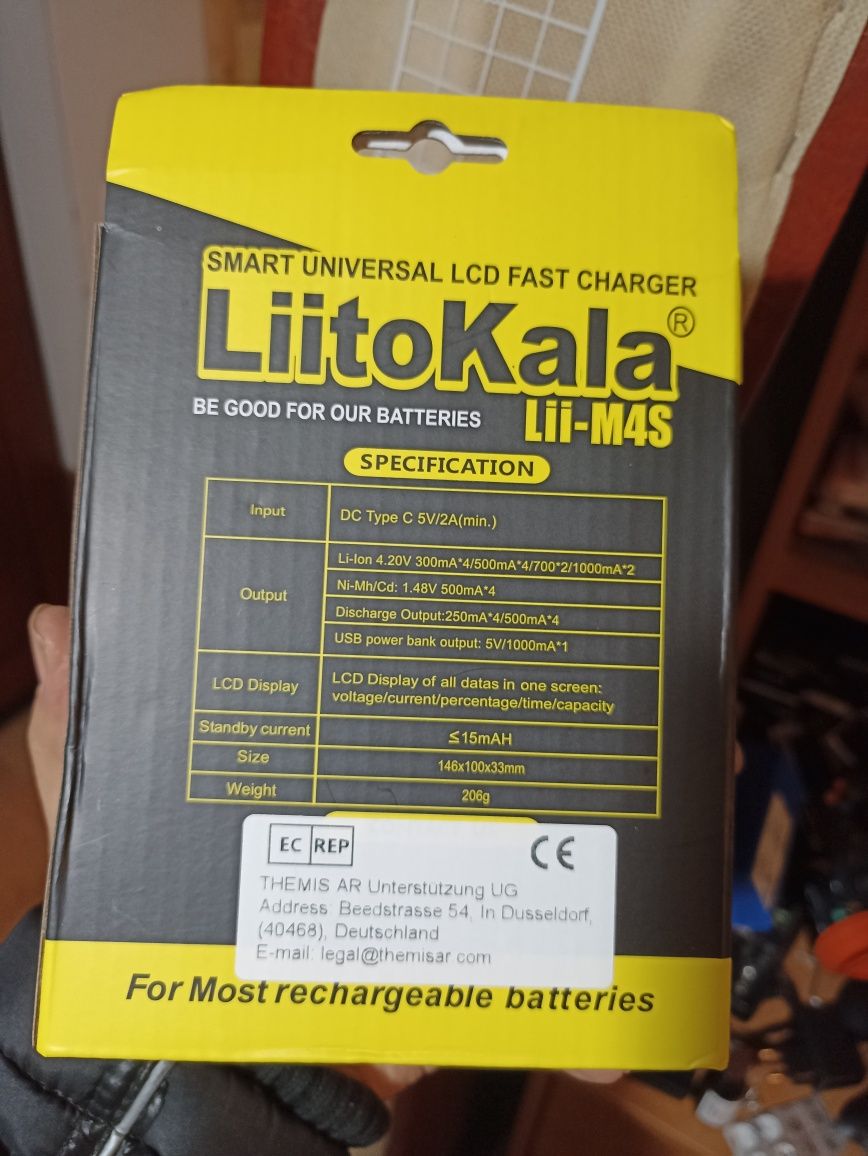 Зарядник пристрій для 18650 Liitokala Lii-M4S
