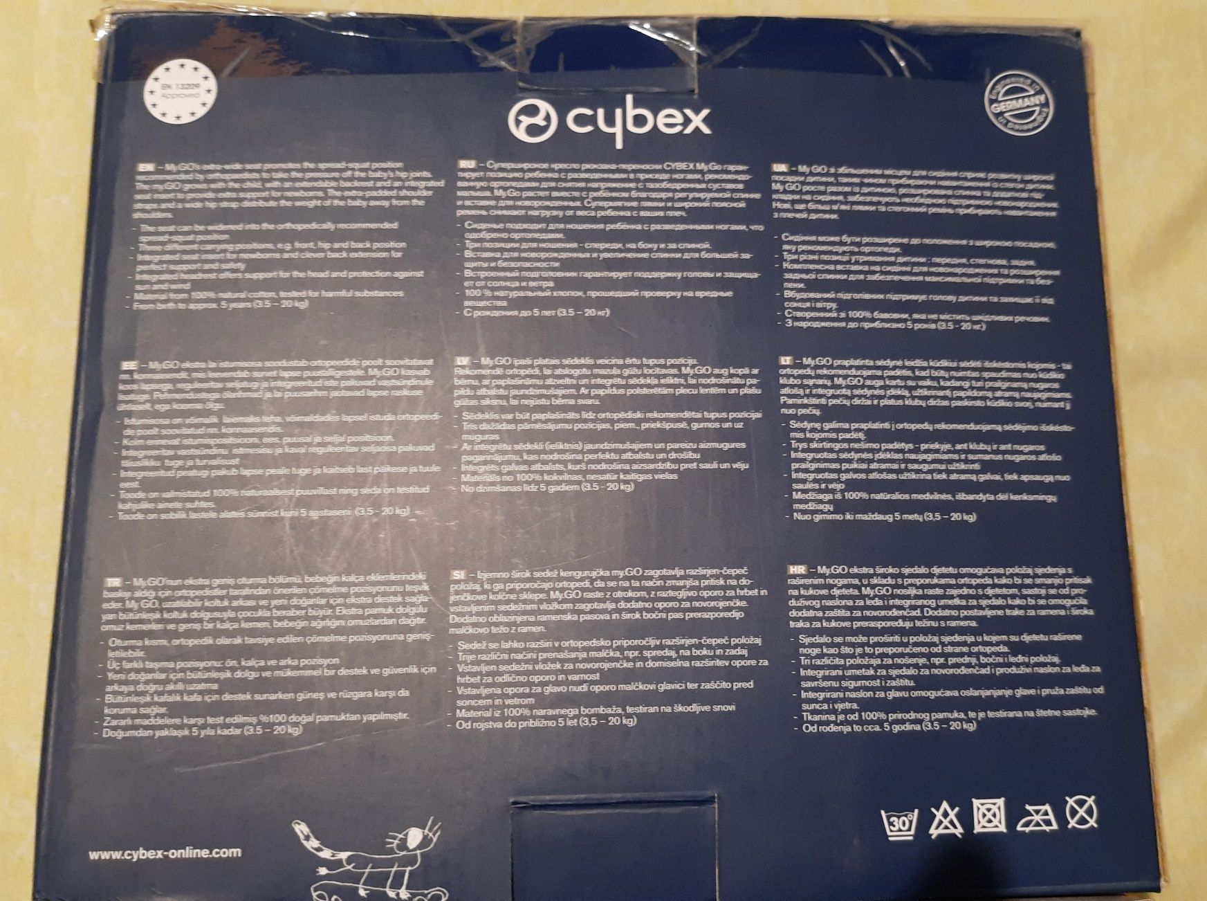рюкзак -кенгуру CYBEX MY.GO POPPY