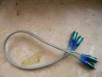 Ekranowany kabel Oehlbach nf set ice blue 2 rca 2 rca cinch 0,5 m