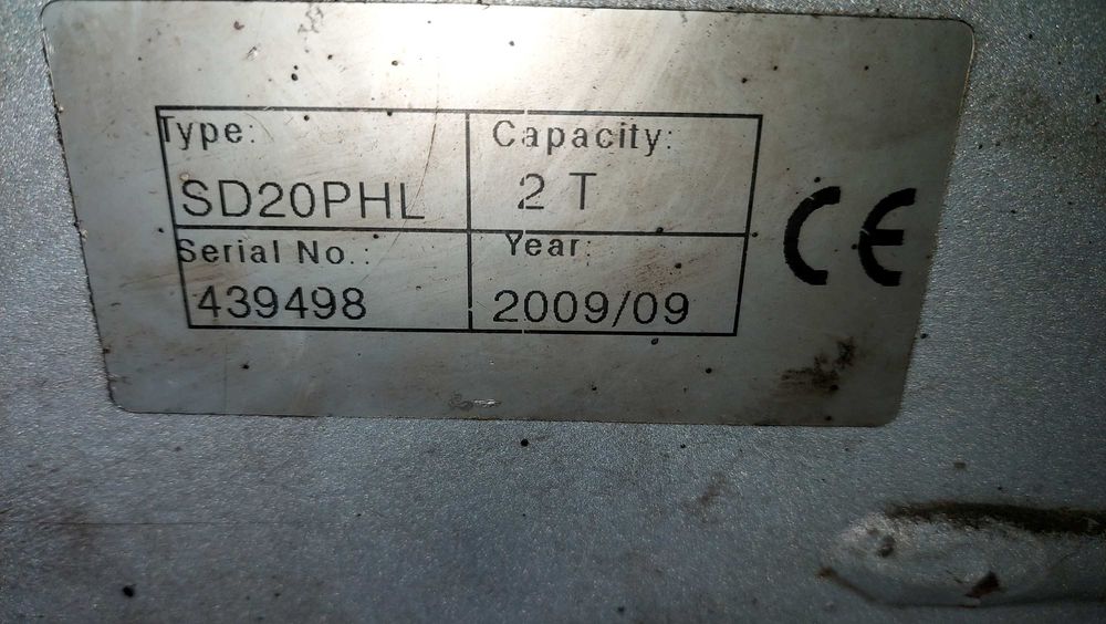 Podnośnik nożycowy osiowy AC Hydraulik 2000 kg