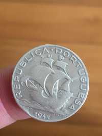 moeda 5$00 escudos 1947