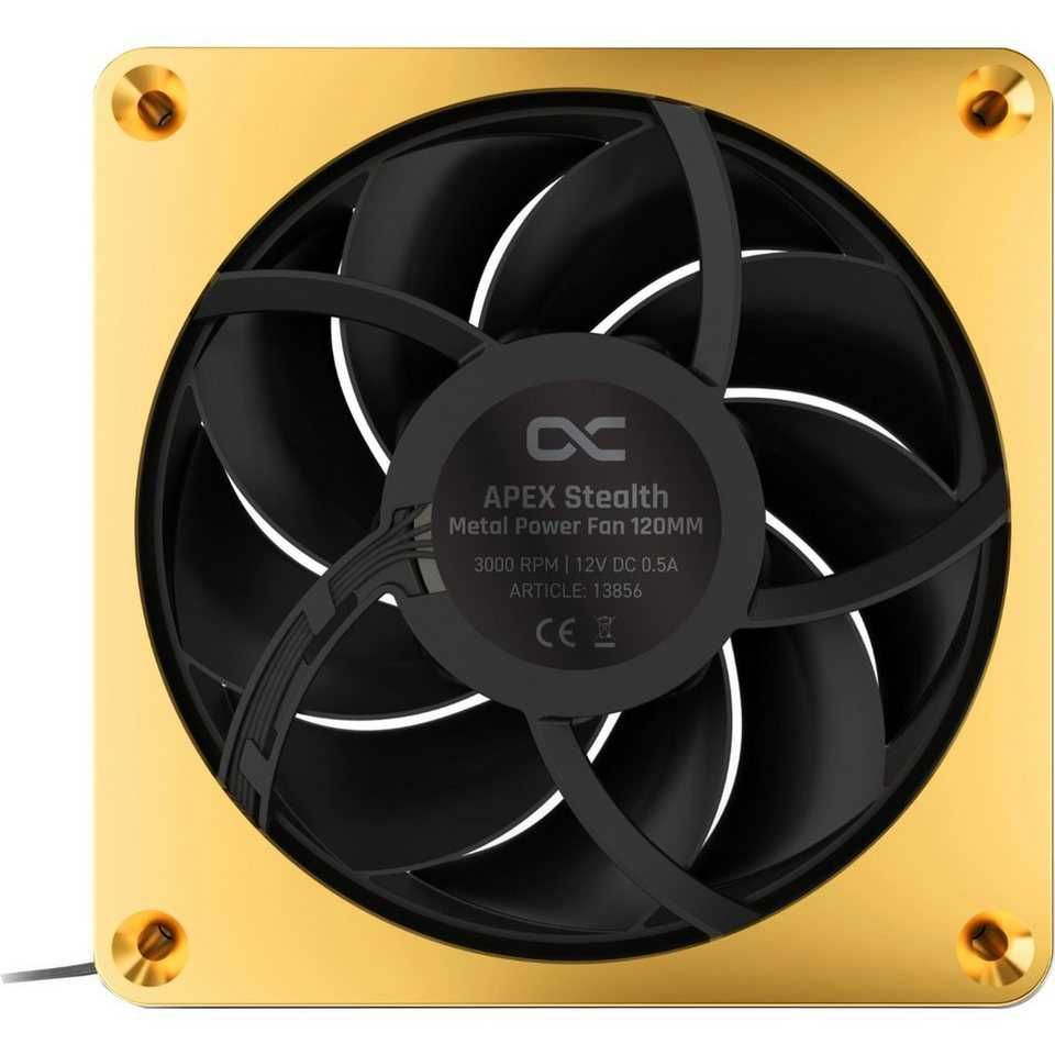 вентилятор аlphacool Apex Stealth Metall Power Lüfter 3000rpm Gold